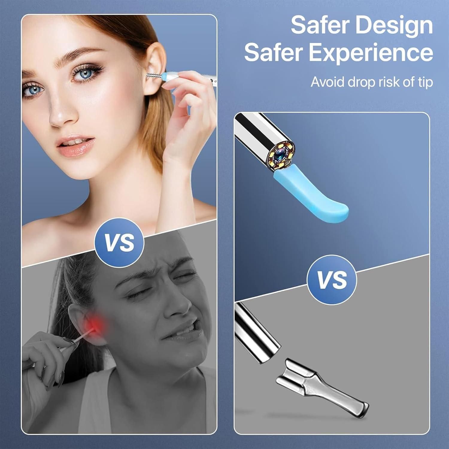 Wireless Ear Wax Removal Tool with HD Camera & 6 LED Lights